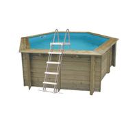 Piscine Ubbink bois Sunwater - Ø 410 x H 120 cm (Filtre à sable)