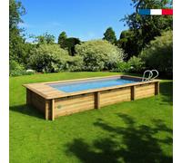 Piscine urbaine XL Procopi - BWT My Pool en bois 6,5 x 3,5 m