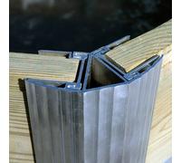 Waterclip Piscine Bohol Bois/Aluminium Ø460 x 94 cm