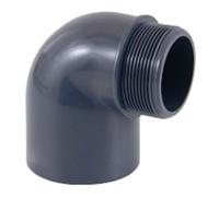 PISCINEO Coude Mixte Angle 90° PVC Pression 50-1'' 1/2
