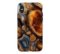 Piscines en Agate comme de l'ambre - Design Neutre Biologique Coque pour iPhone X/XS