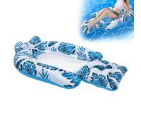 Piscines gonflables Flotte Chaise Longue de Piscine à Motif de Feuilles tro