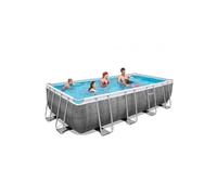 Piscine tubulaire Bestway Power Steel Rotin Gris 5.49 x 2.74 x 1.22 m