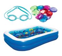 Bestway Piscine Gonflable Aventure Sous-Marine Autoportante Enfants Jardin