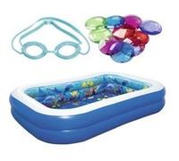 Bestway Piscine Gonflable Aventure Sous-Marine Autoportante Enfants Jardin