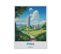 Pise, Italie, Puzzle 1000 Pièces Adultes,Jigsaw Puzzle DIY Jouets Enfants Cadeaux Accueil Décors Jouets Jeux Amusants Grand Cadeau Éducatif pour Enfants Impossible Puzzle（50x70cm）-BJ13