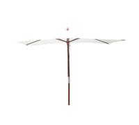 PISE - Parasol rectangulaire droit 3x2 écru en bois