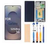 Pishzeo Digitizer LCD Digitizer pour Samsung Galaxy S25Ultra 5G Écran de remplacement SM-S938U S938U1 S938B/DS Écran tactile, Full HD Digitizer Assembl (version américaine avec cadre noir)