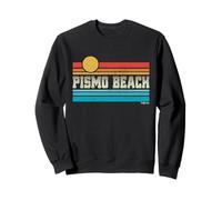 Pismo Beach Californie Retro Sunset Surf Trip Love Surfing Sweatshirt