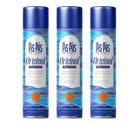 PisPás Pack de Shampoo Sec Original - Set de 3 Unités pour des Cheveux Frais et Volumineux Instantanément, Idéal pour une Utilisation Rapide et Quotidienne.