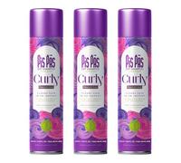 PisPás Pack de Shampooing Sec Curly - Lot de 3 Unités pour Définir et Rafraîchir Instantanément les Cheveux Bouclés, Idéal pour Garder Vos Boucles en Parfait État.