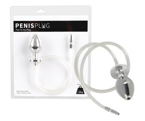 Piss to Ass Plug - plug anal creux avec dilatateur urétral