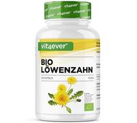 Pissenlit bio - 240 gélules - 1500 mg d'extrait de racine de pissenlit - Rapport 10:1 hautement dosé - Extrait véritable de Taraxacum officinale - Sans additifs - Vegan
