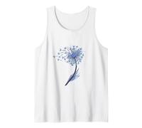 Pissenlit Couleur Aquarelle Motif Floral Herbe Sauvage Débardeur