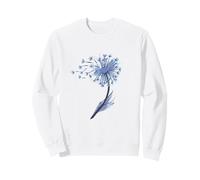 Pissenlit Couleur Aquarelle Motif Floral Herbe Sauvage Sweatshirt