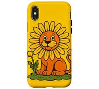 Pissenlit Lion Amusant Fleur Jeu de Mots fantaisiste Animal Nature Coque pour iPhone X/XS