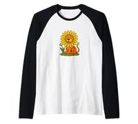 Pissenlit Lion Amusant Fleur Jeu de Mots fantaisiste Animal Nature Manche Raglan