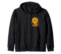 Pissenlit Lion Amusant Fleur Jeu de Mots fantaisiste Animal Nature Sweat à Capuche