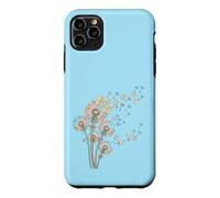 Pissenlits et tuiles de Mahjong Bam Crak Dots Font Une Fleur de vœu Coque pour iPhone 11 Pro Max
