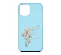 Pissenlits et tuiles de Mahjong Bam Crak Dots Font Une Fleur de vœu Coque pour iPhone 12/12 Pro