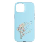 Pissenlits et tuiles de Mahjong Bam Crak Dots Font Une Fleur de vœu Coque pour iPhone 15
