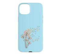 Pissenlits et tuiles de Mahjong Bam Crak Dots Font Une Fleur de vœu Coque pour iPhone 15 Plus