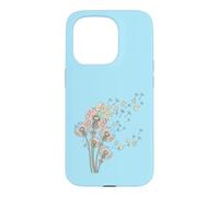 Pissenlits et tuiles de Mahjong Bam Crak Dots Font Une Fleur de vœu Coque pour iPhone 15 Pro