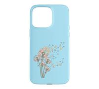 Pissenlits et tuiles de Mahjong Bam Crak Dots Font Une Fleur de vœu Coque pour iPhone 15 Pro Max