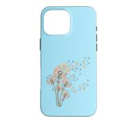Pissenlits et tuiles de Mahjong Bam Crak Dots Font Une Fleur de vœu Coque pour iPhone 16 Pro Max