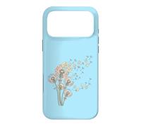 Pissenlits et tuiles de Mahjong Bam Crak Dots Font Une Fleur de vœu Coque pour iPhone 17 Pro Max