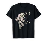 Pissenlits et tuiles de Mahjong Bam Crak Dots Font Une Fleur de vœu T-Shirt