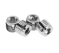 Pissente 10Pcs Insert de Réparation de Filetage, Insert Fileté en Acier Inoxydable Auto-Taraudeur avec Grande Surface pour Rail Automobile (M6 intérieur * 1.0 M10 externe * 1,25 longueur 8)