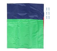 Pissente 132x226cm Jardin Extérieur Auvent Balançoire Pare Couverture de Toit avec Vis Accessoires pour Terrasse Allée Camping Randonnée (Vert, Bleu, Couleur Rouge)