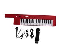 Pissente 37 Touches Clavier Piano, Orgue Électronique Portable Mini Keytar avec Batterie Lithium Intégrée 32 Notes Polyphonie pour Débutants Enfants Adultes (BF-3755 Rouge)