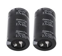 Pissente 6Pcs Condensateur Super Condensateur 2.7V 500F Ultra avec Fonction D'Équilibre pour Voiture Audio Boost Stéréo Durée de Vie de la Batterie Stabilisateur de Tension