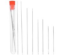 Pissente 8 Pièces Grandes Aiguilles à Perler Pliables Aiguilles pour Perles 4 Tailles Aiguilles à Perles en Acier pour Fabrication de Bijoux Couture Broderie avec Multiples Tailles