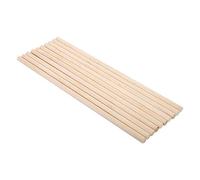Pissente Bâtonnets en Bois Tiges de Tourillon en Bois Bouleau Blanc Bâtonnets Bricolage 5 Tailles Diamètre 0,4cm-1cm Longueur 30cm Lisse pour Décoration de Scène de Table de Sable Modèle (10MM*30CM)
