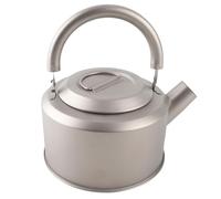 Pissente Bouilloire de Camping Antirouille 1,2 L Ti Théière Bouilloire à thé Portable Légère pour Randonnée Pique-nique Voyage, Cafetière de Camp pour Cuisinière électrique en Céramique