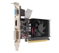 Pissente Carte Graphique GT610, Carte Vidéo de Bureau HDMI DVI VGA, Carte Graphique D'Ordinateur 2 Go 64 Bits avec Ventilateur de Refroidissement Silencieux, Interface Multimédia Haute