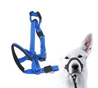 Pissente Collier de Tête pour Chien, Harnais de Tête en Nylon Respirant avec Couvre-Bouche pour Chien et Sangle Réglable pour Une Utilisation en Extérieur (XL)