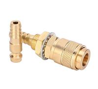 Pissente Connecteur de Torche, Ensemble de Connecteurs Rapides Refroidis par Eau 8 Mm, Raccord de Tuyau en Laiton pour Torche de Soudeur MIG TIG, Installation Rapide, Construction Durable (YELLOW)
