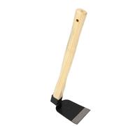 Pissente Désherbage Jardin Houe à Main, Manche en Bois Ergonomique Acier Carbone Double Sécurité Antidérapant Design en Coin Renforcé avec Crochet Plaque en Fer Vis pour Cultiver Le Sol