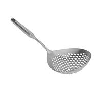 Pissente Écumoire Louche 304 Acier Inoxydable Écumoire Cuillère à Fente Passoire pour Cuisine avec Long Manche Tête Profonde pour Friture Aliments Frites Légumes Viande (SILVER)