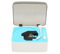 Pissente Enceinte, Lecteur CD Vintage Design Rétro Gramophone avec Son HiFi Batterie 3600mAh pour Maison Gym Bureau Entrée USB 3.5mm (Blue)