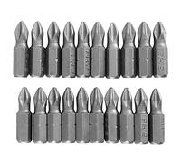 Pissente Ensemble de Bits de Tournevis électrique, 20pcs S2 en Acier Croix de Foret Magnétique PH2 X 25 Mm avec Aimant Fort pour Maintenance Non Précise