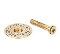 Pissente Étrier de Direction en Titane TC4 28.6mm Universel pour Vélo de Montagne ou Route Bouchons de Potence avec Jeu de Vis et Expandeur de Fourche Doré