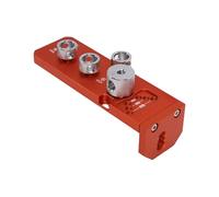 Pissente Gabarit de Précision de Guide de Perçage de Profil en Aluminium, Outil de Trou d'accès en Aluminium Durable traité CNC pour Cadre d'imprimante 3D et Travail du Bois (Corps unique)