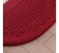 Pissente Half Circle Doormat, Tapis d'entrée Antidérapant en Fibre de Polyester, Absorption Forte et Conception élégante pour Une Utilisation en Plein Air Intérieure (48 * 78cm)