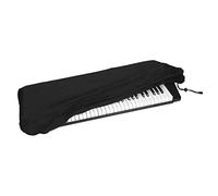 Pissente Housse pour Clavier Piano Électronique Housse de Protection Imperméable pour Piano Électronique en Taffetas Polyester Enduit Argenté 190 avec Cordon Élastique pour Pianos (61 clés)