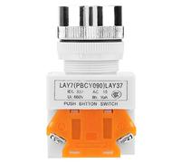 Pissente Interrupteur à Bouton momentané, Appuyez et Maintenez sur L'arrêt, Commande de Circuit électrique 220 V avec de Bonnes Performances D'isolation, pour Relais de Contacteur de